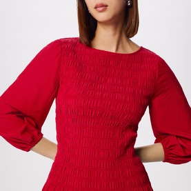 Wide Spaced Shirred Dress
