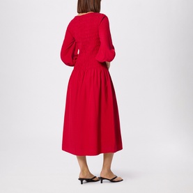 Wide Spaced Shirred Dress