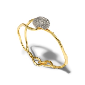 Solanales Crystal Pebble Clasp Bracelet