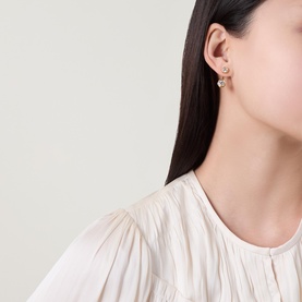 Asterales Molten Drop Stud Earrings