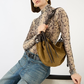 Maia Medium Suede Crossbody Bag