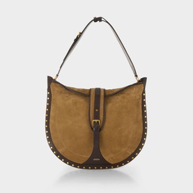 Oskan Medallion Suede Hobo Bag