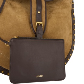Oskan Medallion Suede Hobo Bag