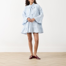 Dawn Striped Mini Shirt Dress