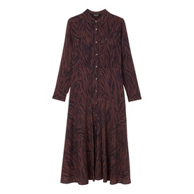 Zebra Print Shirt Dress