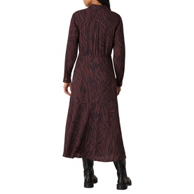 Zebra Print Shirt Dress