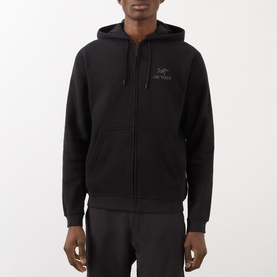 Emblem Fleece Logo Zip Hoodie