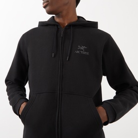 Emblem Fleece Logo Zip Hoodie