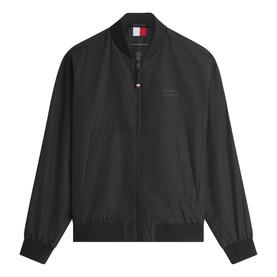Tonal Logo Water-Resistant Bomber Jacket