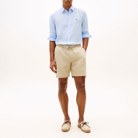 Dover Flag Logo Drawstring Chino Shorts