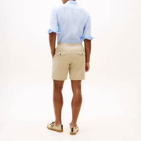 Dover Flag Logo Drawstring Chino Shorts