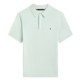 Flag Logo Regular Fit Knitted Polo Shirt