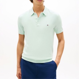 Flag Logo Regular Fit Knitted Polo Shirt