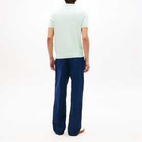 Flag Logo Regular Fit Knitted Polo Shirt