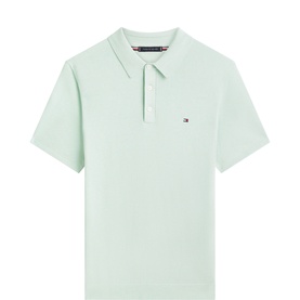 Flag Logo Regular Fit Knitted Polo Shirt