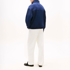 Flag Logo Colour Block Zip Sweatshirt