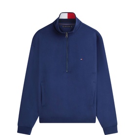 Flag Logo Colour Block Zip Sweatshirt