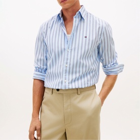 Flex Flag Logo Regular Fit Striped Shirt