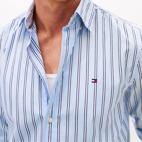 Flex Flag Logo Regular Fit Striped Shirt