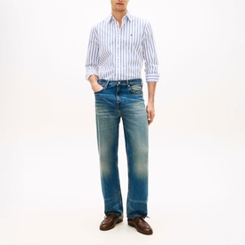 Flex Flag Logo Regular Fit Striped Shirt