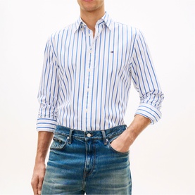 Flex Flag Logo Regular Fit Striped Shirt