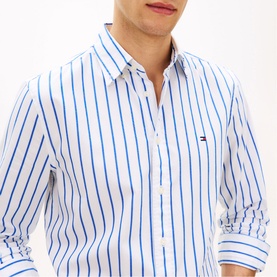 Flex Flag Logo Regular Fit Striped Shirt