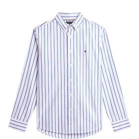 Flex Flag Logo Regular Fit Striped Shirt