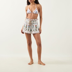 Stitched Garden Triangular Bikini Top