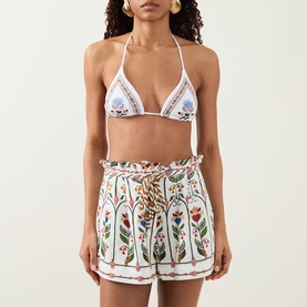Stitched Garden Triangular Bikini Top