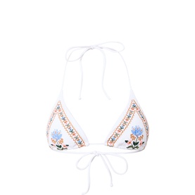 Stitched Garden Triangular Bikini Top