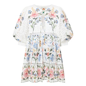 Stitched Garden Mini Dress