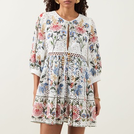 Stitched Garden Mini Dress