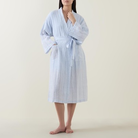 Rosalind Ribbed Striped Robe