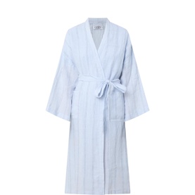 Rosalind Ribbed Striped Robe