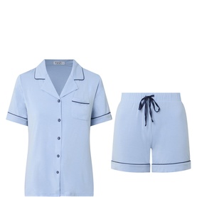 Sadie Contrast Piping Pyjama Set