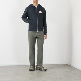 Oval Patch Logo Zip Hoodie