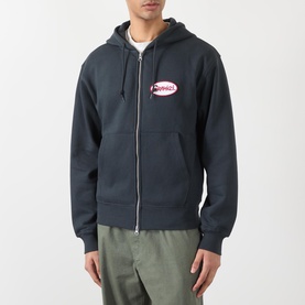 Oval Patch Logo Zip Hoodie