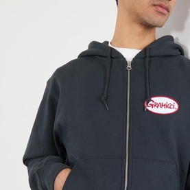 Oval Patch Logo Zip Hoodie