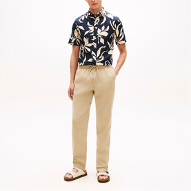 Harlem Logo Tapered Drawstring Chinos