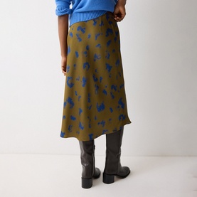 Ink Cloud Printed Skirt