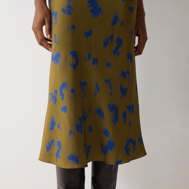 Ink Cloud Printed Skirt