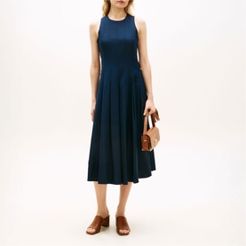 Structured Bodice Flared Dress