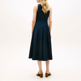 Structured Bodice Flared Dress