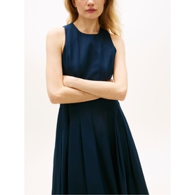 Structured Bodice Flared Dress