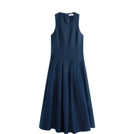 Structured Bodice Flared Dress