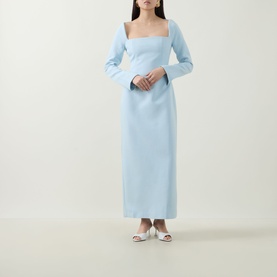 Framed Neckline Dress