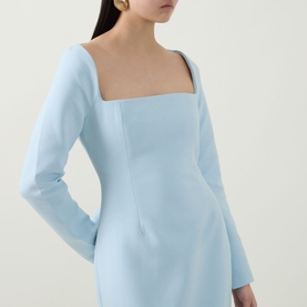 Framed Neckline Dress