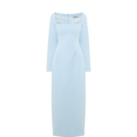 Framed Neckline Dress