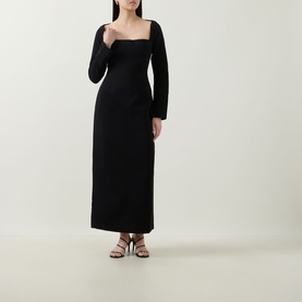 Framed Neckline Dress