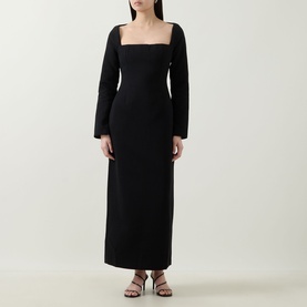 Framed Neckline Dress